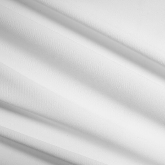 RADYAN; 1 Yard White Dri Fit Fabric Moisture-Wicking Antimicrobial Athletic Knit Lightweight & Breathable; Category:Knits; Image:1